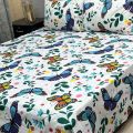BeQuest Premium Quality Soft Cotton Bed Sheet in Famous Colors. 