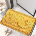 Dragon Patterned Gold Door Mat for Camping Outdoor Mats Floor Mat Bedroom Carpets At The Entrance of The Bedroom and Living Room. 