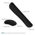 Mousepad Ergonomic Keyboard Mouse Wrist Rest Office Typing Protection Relax Wrist Memory Foam Mouse Pad Computer Laptop Desk Mat. 