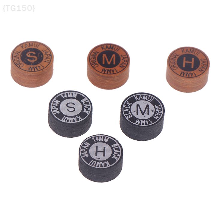1Pc 14MM Japanese Pool Cue Tip, Quality Leather Billiard Tip For Nine-Ball & Snooker Cue Head