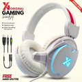 【Professional】 FunBug G2000 Gaming Headphones Rgb with Mic for PC, Pubg Mobile, PS4, Laptop - 360 Surround Sound  Super Bass Vibration Over the Ear Wired Head Phones Headset for Gaming with Noise Cancelling Micophone. 