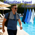 2 PCS High Absorbent Fast Drying Microfiber Towel Set Ideal Gym Travel Swimming Camping Hiking Outdoor Sports Lightweight. 