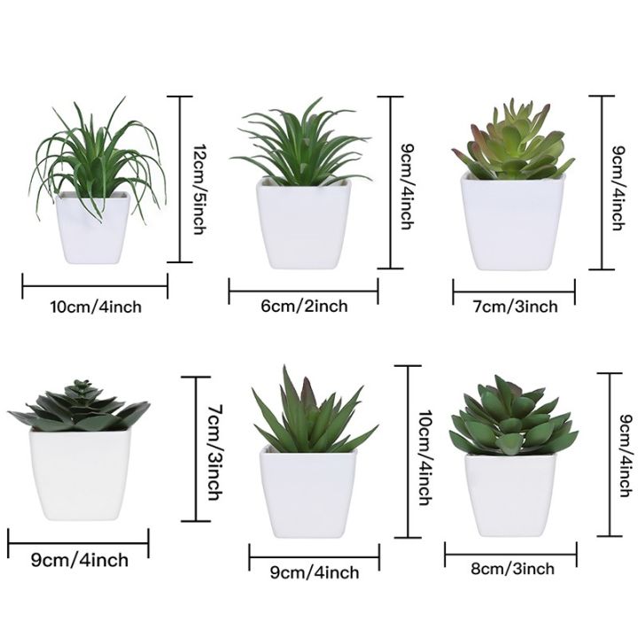 6PCS%20Home%20Decoration,%20Mini%20Evergreen%20Artificial%20Succulent%20Small%20Potted%20Plants%20-%20Image%206