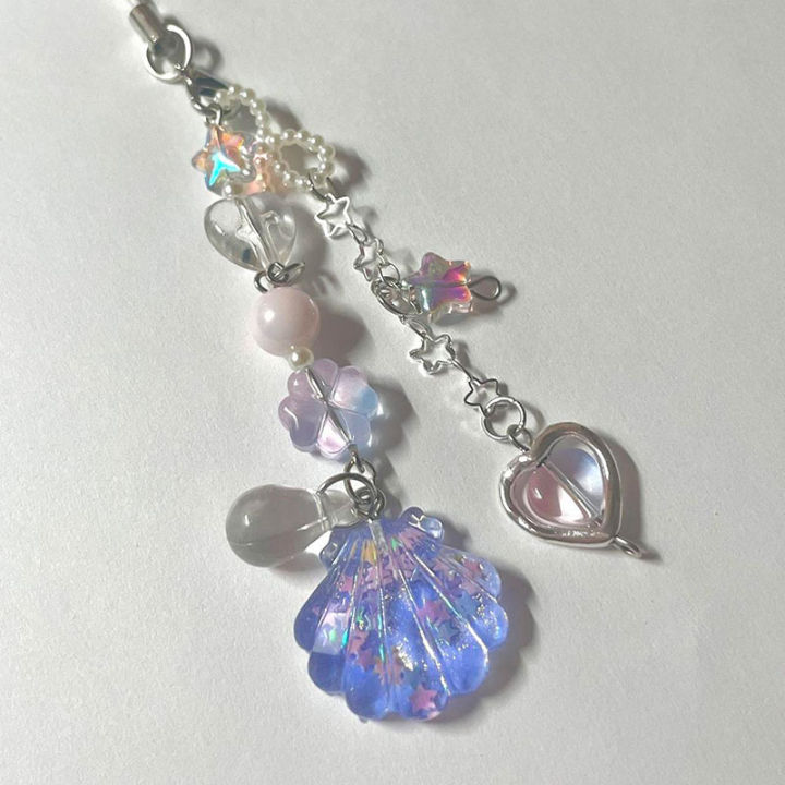 Shell%20Beaded%20Phone%20Chain%20Gorgeous%20Star%20Lily%20of%20the%20Valley%20Coquettish%20Coquette%20Keychain%20Pendant%20Keyring%20Jewelry%20Accessories%20-%20Image%205