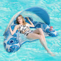 Leaf Sunshade Inflatable Lounge Chair, Suitable For Beach Swimming Pool Parties, Portable And Comfortable Hammock Lounge Chair. 