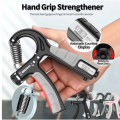 Hand Gripper, R-Shape Adjustable Countable Hand Grip Strength Exercise Strengthener Gripper, Indoor Fitness Equipment. 