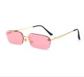 Rectangle Rimless Sunglasses Square Vintage Sun Glasses Brand Designer Retro Trendy Gradient Glass sunglass, Stylish, Best sunglasses price, Premium sunglasses.