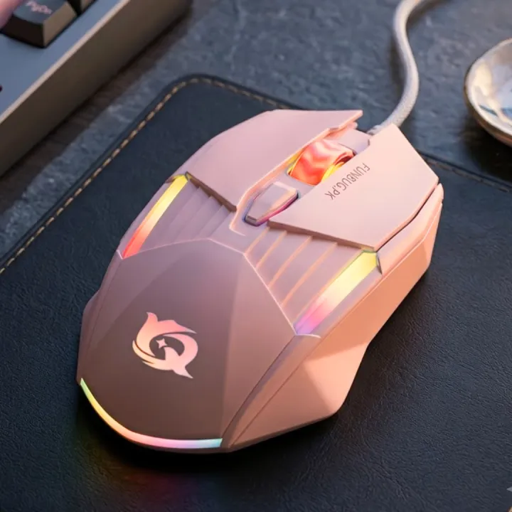FunBug%207%20Buttons%20Sports%20Mechanical%20Wired%20Gaming%20Mouse%20RGB%20with%204-Levels%20DPI%20Control%20-%207%20Light%20Wired%20USB%20Optical%20Mouse%20with%20Side%20Buttons%20-%20Mouse%20with%20Pad%20for%20PC,%20Laptop,%20Computer,%20Gaming,%20Pubg%20Mobile%20-%20Image%2010