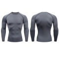 Men Compression Running T-shirt Fitness Tight Long Sleeve Sport Shirts Training Jogging Tops Gym Sportswear Dry Fit Rashgard.