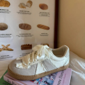2025 New Women's Platform Trainer Shoes Lace Detail Retro Sneakers Cute Sporty Shoes. 