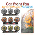 Car Fan 360° Adjustable 3 Head Air Fan Automotive Electric Fan USB/12V/24V Fan 2 Speeds Car Silent Fan For Home Desk Office&Car.