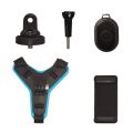 HELMET CHIN MOUNT HOLDER WITH BLUETOOTH BUTTON  FOR MOBILE & GO-PRO. 