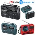 Portable Digital FM Radio Rechargeable Digital Radio Recorder with LED Display Bluetooth 5.4 Radio Speaker for Home Travel. 