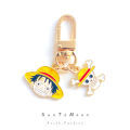 ONE PIECE Keychain Monkey D. Luffy Nami Anime Peripherals Bluetooth Headset Charm Delicate Fashion Jewelry  for Friends. 