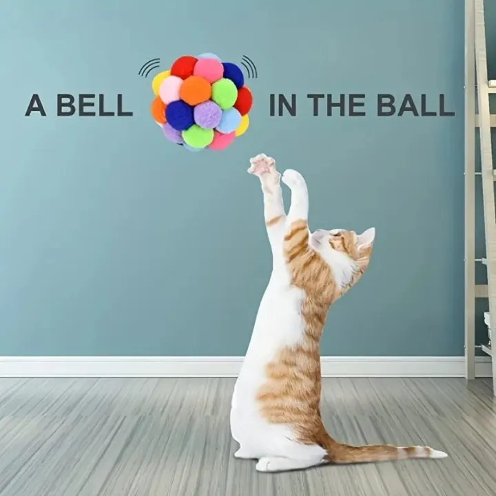 1/3PCS%20Cat%20Toys%20Cat%20Plush%20Ball%20Toy%20Pet%20Elastic%20Bell%20Ball%20Self%20Hi%20Ball%20Playing%20Cat%20Colorful%20Woolen%20Ball%20-%20Image%204