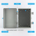 IP66 Outdoor Waterproof ABS Gray/Transparent Cover Plastic Electronic Junction Box Electronic Housing Outdoor Waterproof Box. 