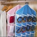 16 pocket Durable and foldable wardrobe storage organizer for multiple things. 