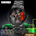 SKMEI 1787 Rotation Wheel Stainless Steel Watch for Men. 