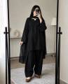 Printex work on Neck and sleeves with farshi shalwar and Chiffon dupata 3 pcs. 
