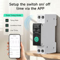 GEYA WiFi/ZigBee Smart Circuit Breaker MCB With Metering 63A DIN Rail for Smart Home Wireless Remote Control Switch by Tuya APP. 