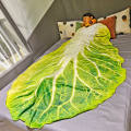 Double-Sided Flannel Creative Appearance Home Sofa Cabbage Blanket. 