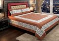 Embroidered Patch Work King Size BedSheet - High Quality - Cotton Double Bedsheet Embroided by Dazzling point. 