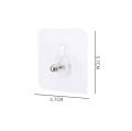 10Pcs Strong Self Adhesive Nails Poster Seamless
Wall Hook Waterproof Durable Transparent Screw H... good quality hook. 