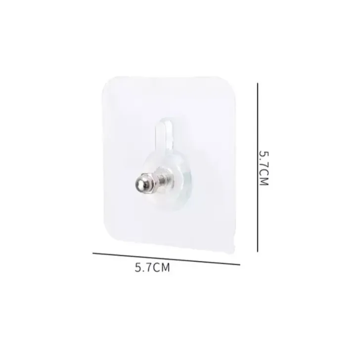 10Pcs%20Strong%20Self%20Adhesive%20Nails%20Poster%20Seamless%0AWall%20Hook%20Waterproof%20Durable%20Transparent%20Screw%20H...%20good%20quality%20hook%20-%20Image%202
