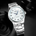 WINNER Minimalist Automatic Watch for Men Blue Pointers Top Brand Luxury Business Mechanical Watches Stainless Steel Strap Clock. 