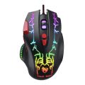 T-WOLF G550 RGB Gaming Mouse 6400DPI 8 Programmable Buttons Wired Gaming Mouse, USB Optical Computer Mice, Up to 6400 DPI, 8 Programmable Buttons,4 Color Backlight, Ergonomic Mouse for Desktop PC Laptop Gamer & Work, Star Black. 