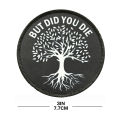 But Did You Die Patch, Funny Hook & Loop Patch, Tree of Life Design, for Backpacks, Jackets, and Outdoor Gear. 