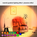 Double-head LED Night Light with Motion Sensor RGB Rechargeable Magnetic Wall Lamp Mood Ambient Light for Cabinet Hallway Stair. 