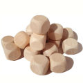 10 Pcs Blank Wooden Dice Unfinished Square Blocks 6 Sided Wood Cubes with Rounded Corners for DIY Craft Projects. 