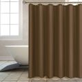Heavy Duty Solid Shower Curtain Fabric Waterproof Bathroom Curtain Long Stall Size 230/200CM Black White Grey Brown Blue Color. 