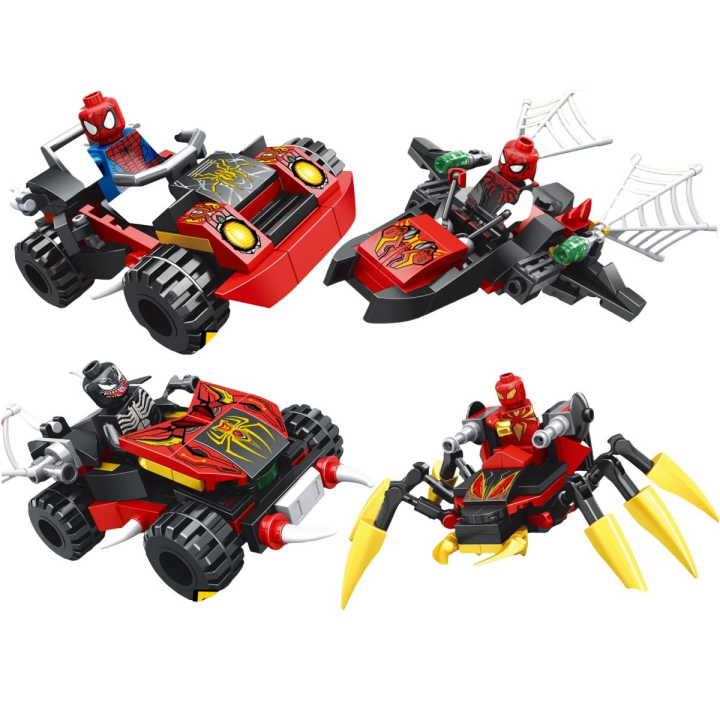 Blind box Mini Marvel Building Blocks Figures Big Goblin Spiderman Iron ...