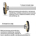 T-Shaped  Steel Grinding Head With 3mm Handle Hard Alloy Rotary File Woodworking Metal Carving Slotting Milling Cutter. 