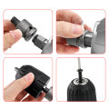 Impact Drill Electric Hammer Adapter Electric Drill Chuck Head 0.8-10mm Electric Wrench Conversion Head Keyless Drill Chuck. 