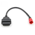 OBD2 Diagnostic Adapter Cable – 6‑Pin to 16‑Pin for Moto Guzzi, Piaggio & Vespa Motorcycle Engine Fault Diagnosis, 1PC. 