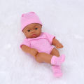 20cm Brown Skin Reborn Dolls Full Vinyl Mini Baby Doll 7.87inch Reborn Baby Doll Soft Touch Doll for Girls Bebe Doll Toys Gifts. 