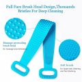 Body Scrubber Bath Brush Silicone Exfoliating Shower Brush Bath Belt Body Scrub Back Massage Brush Cleaning Strap Bathing Tools. 
