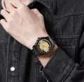 Men's Mechanical Watch Business Watch Hollow Out Transparent Fully Automatic Men's Watch Waterproof Glow Clock.