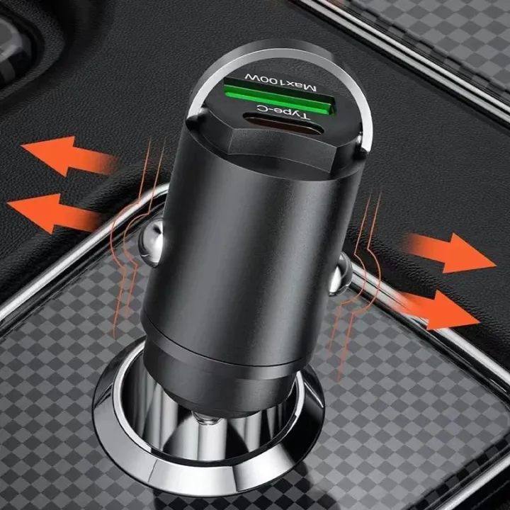 100W%20Car%20Charger%20Type%20USB%20C%20Dual%20Port%20Fast%20Charging%20For%20iPhone%20%20%20%20Pull%20Ring%20Socket%20Cigarette%20%20Charger%20-%20Image%202