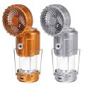 6 in 1 portable outdoor LED camping lantern with fan solar charge rechargeable light energy saving tent lamp flashlight.. 