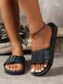 Women's Fashion Slippers Waterproof Non-Slip Soft Sole Wear-Resistant Home Outdoor Slip-On Comfortable Slippers. 