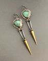 Boho Unique Earrings For Women Handmade Ancient Design Natural Drop Hook Earrings Mother Day Gift. 