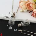 Glass Locket Urn Jewelry Cremation Jewelry Urn Necklace for Ashes Fillable vials Necklaces Blood Vial Necklace. 