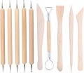 10 PCS Clay Modelling Tools, Sculpting Tools Clay Pottery Tools Polymer Clay Tools and Clay Sets Painting Dots Tools Ceramic Clay Pottery Set for Adults Beginners. 