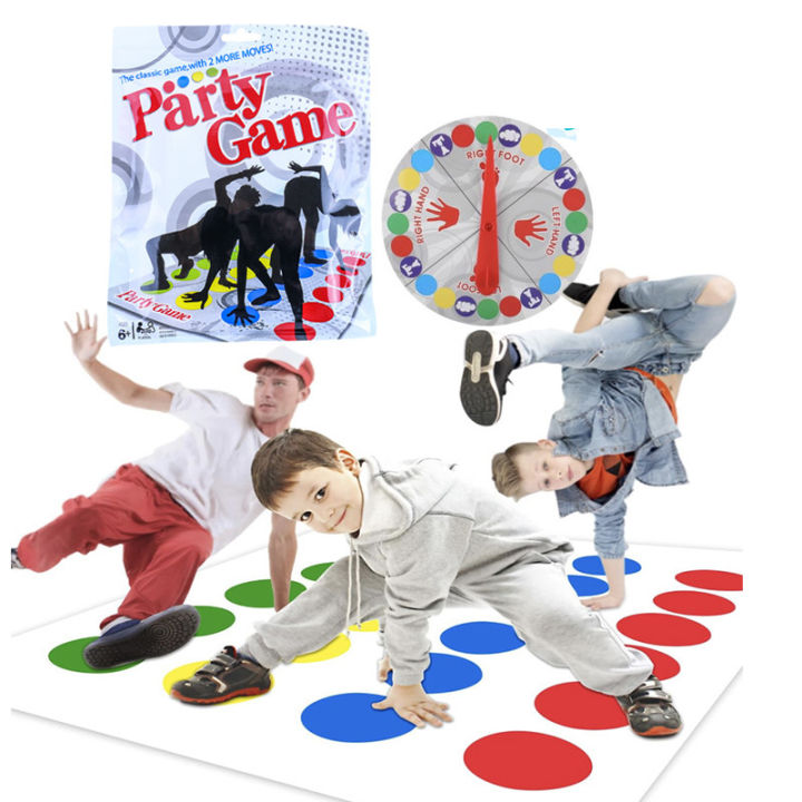 Twister Ultimate Bigger Mat More Colored Spots Family Kids Party Game Parent-child Game Board Game Body Twist Multiplayer Party