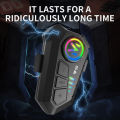Y10 Motorcycle Helmet Bluetooth Headset IPX6 Waterproof The Large Batterylasts 48 Hours lntelligent Noise Reduction. 