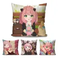 1pc Anime Spy X Family Pillow Case Home Sofa Throw Pillow Car Cushion Throw Pillow Cover. 